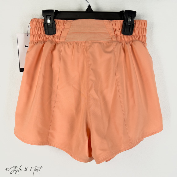 Women's Nike One Dri-FIT High-Waisted 2-in-1 Shorts Apricot Size XS NWT - Picture 5 of 6